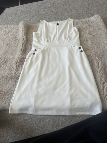 Marks and spencer dress white - spencer,