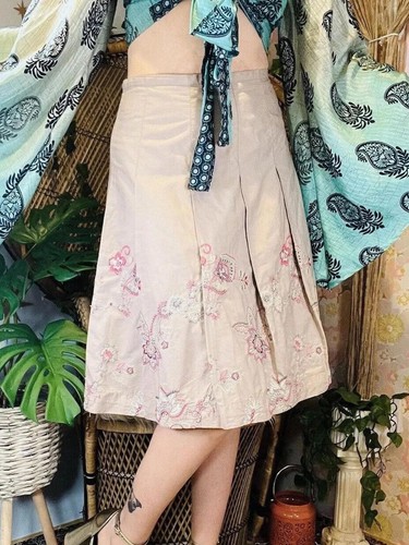 Vintage y2k embroidered - vintage, skirt