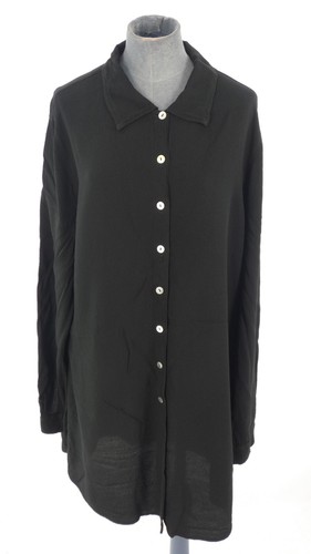 Black shirt tunic chiffon - black,